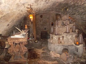 Primer laboratorio, con horno original