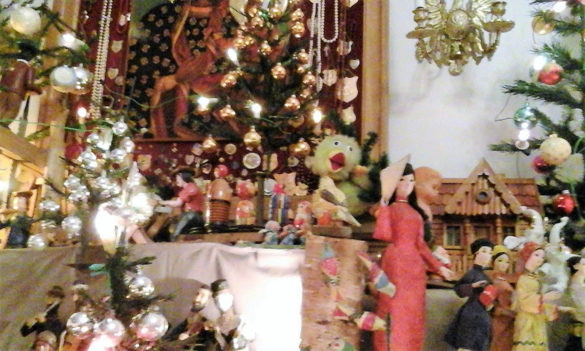 Vista del pesebre animado