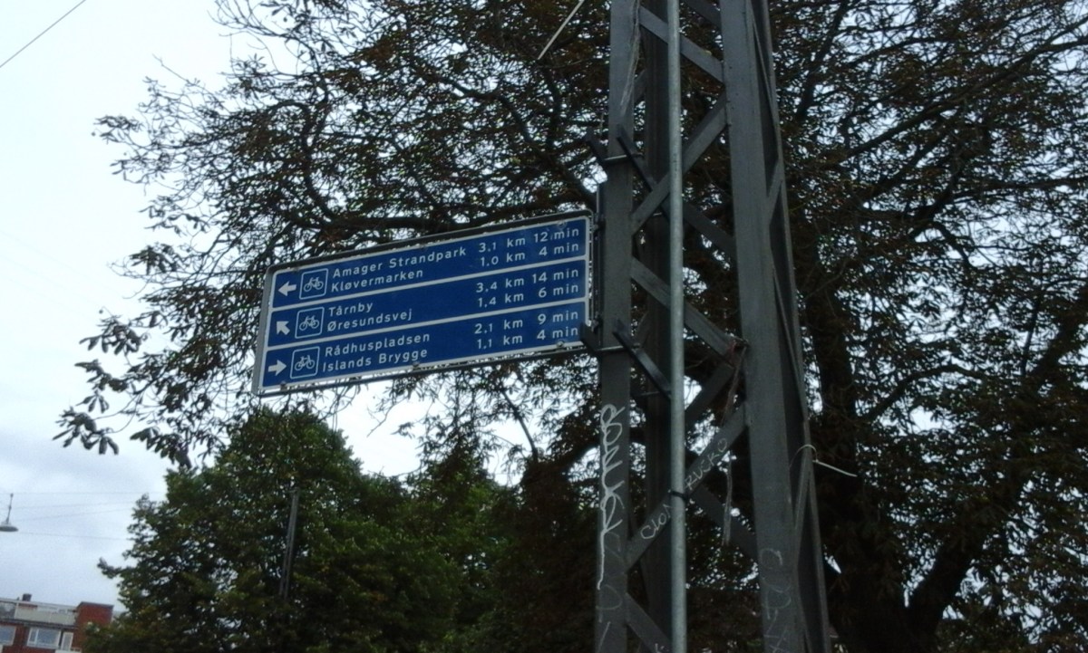 Señales exclusivas para los ciclistas, en Copenhague