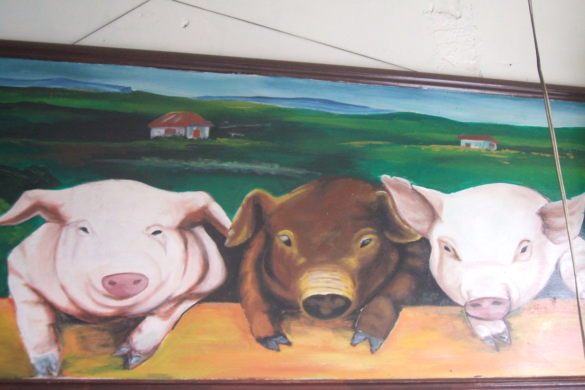 Tres cerditos pintados